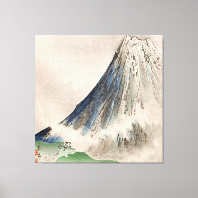 Toile Takeuchi Seiho - Seihō jū in Fuji, Pl.08 (1894) (Recto)