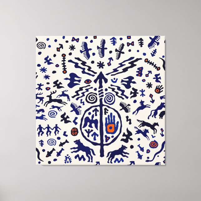 Toile Talisman de rituel de chaman viking (Recto)