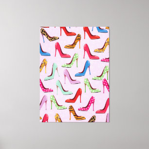Toile talons hauts motif