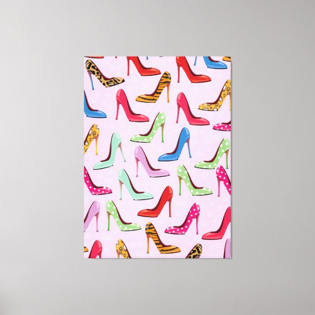 Toile talons hauts motif (Recto)