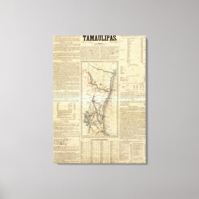 Toile Tamaulipas, Mexique (Recto)