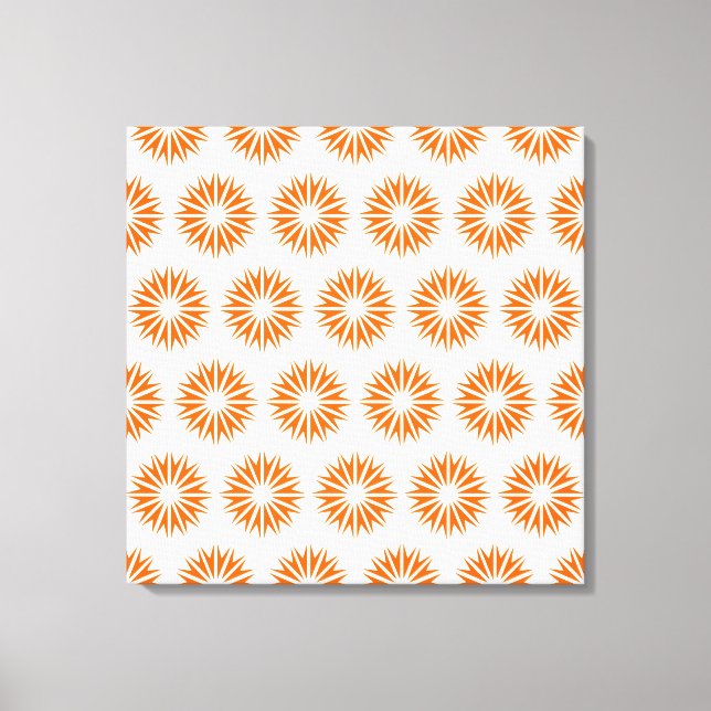 Toile Tangerine Sunburst moderne (Recto)