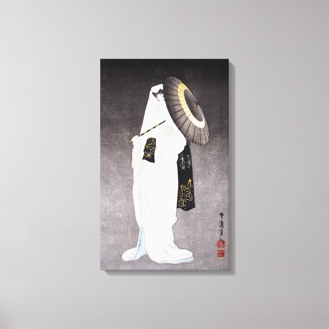 Toile Taniguchi Kokyo Esprit du Heron Maiden (Recto)