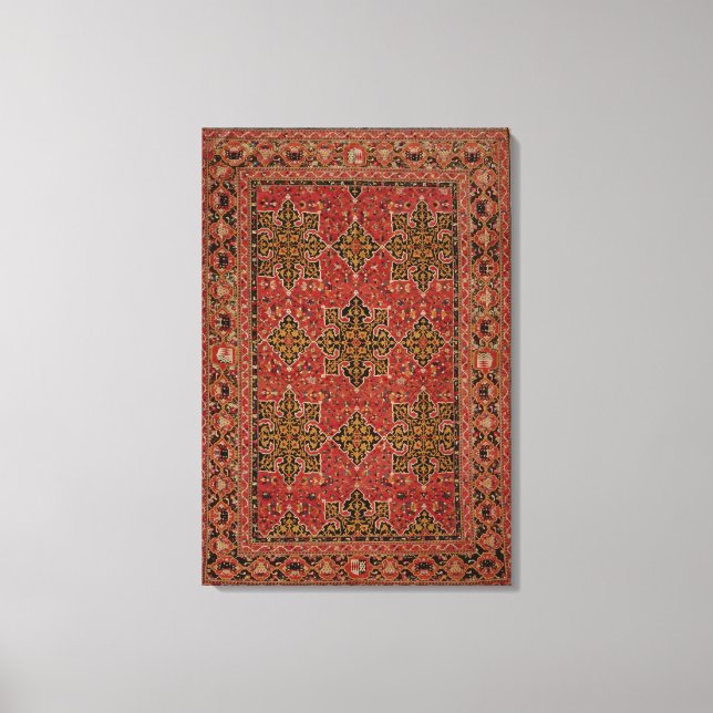 Toile Tapis Anatolien Star Ushak, 1585 (Recto)