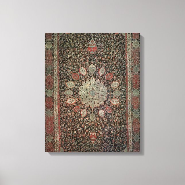 Toile Tapis Ardabil fait pour la mosquée à Ardabil (Recto)