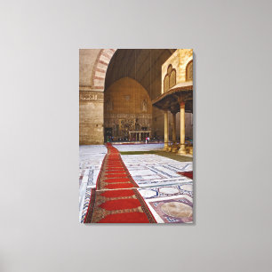 Toile Tapis de prière menant à une mosquée islamique, Le