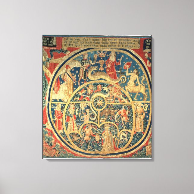 Toile tapisserie astrologique (Recto)