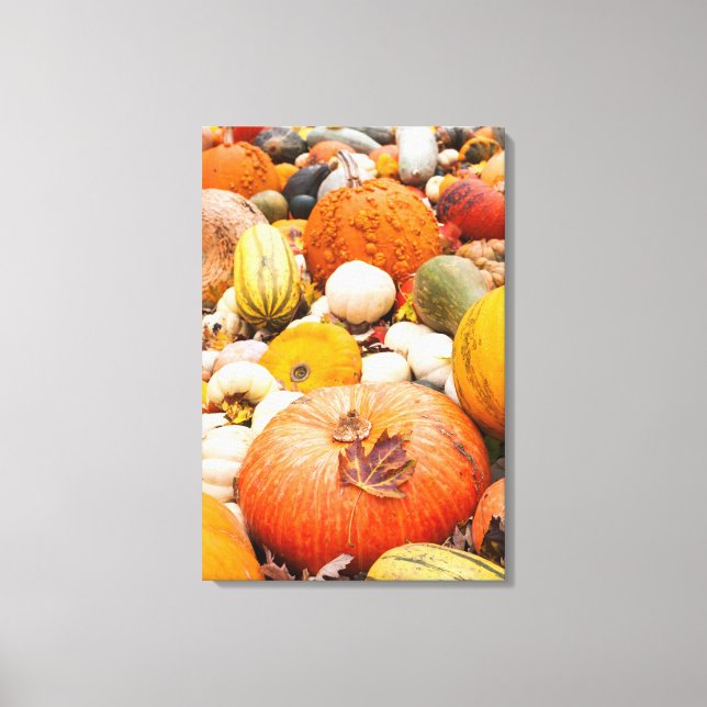Toile Tas de citrouilles et de courges (Recto)