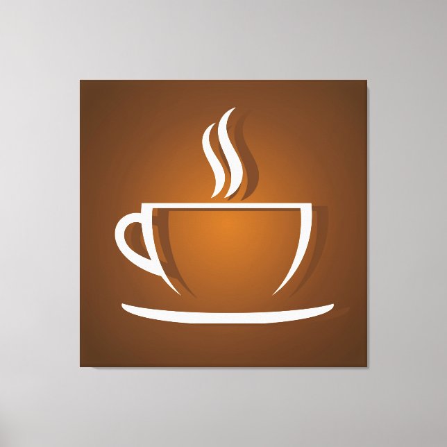 Toile Tasse de café brun (Recto)