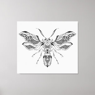Toile Tatouage 6 d'Abeille-Guêpe