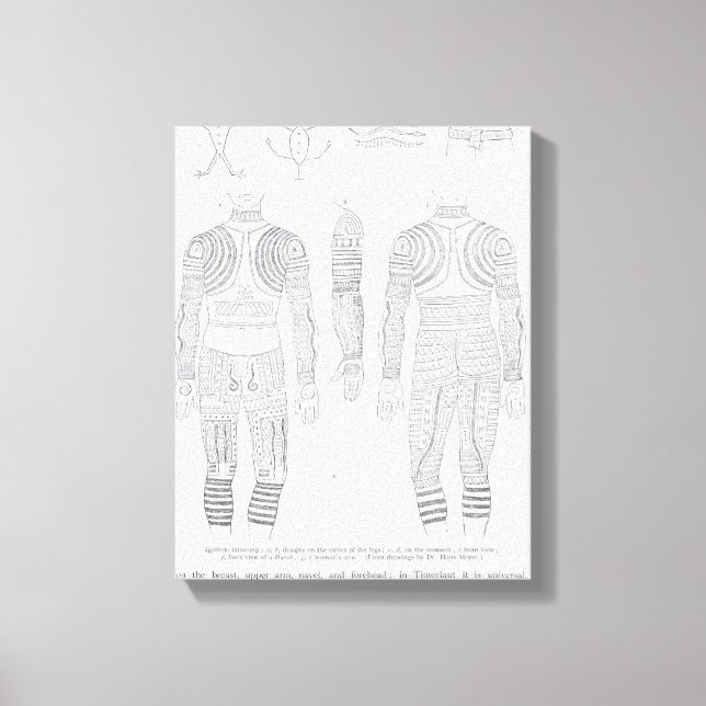Toile tatouage d'igorros (Recto)