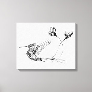 Toile Tatouage d'oiseaux psychedlic 6