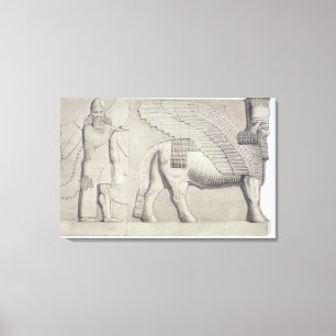 Toile Taureau Humain-dirigé et chiffre à ailes d'un