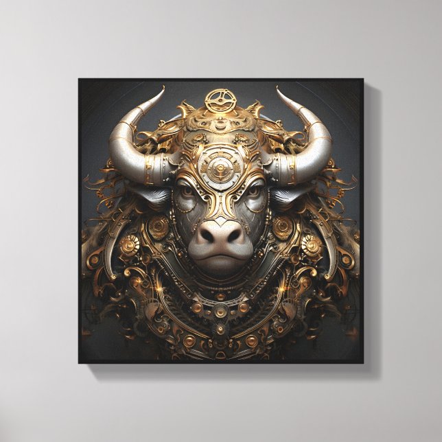 Toile Taurus Zodiac Art Canvas (Recto)