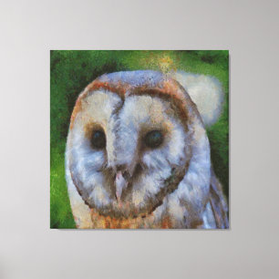 Toile Tawny Owl En Pointillisme