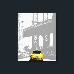 Toile Taxi jaune Nyc New York City Brooklyn Bridge<br><div class="desc">Taxi jaune Nyc New York City Brooklyn Bridge Pop Art Canvas Imprimer.</div>