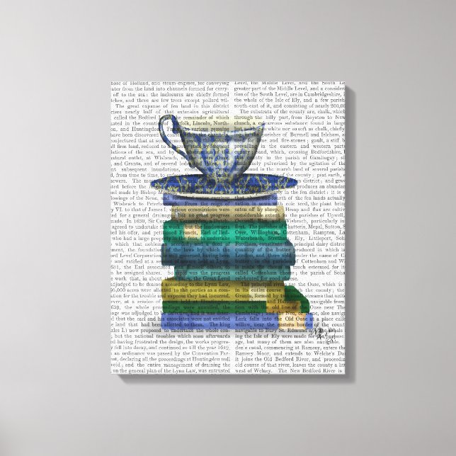 Toile Teacup et livres (Recto)