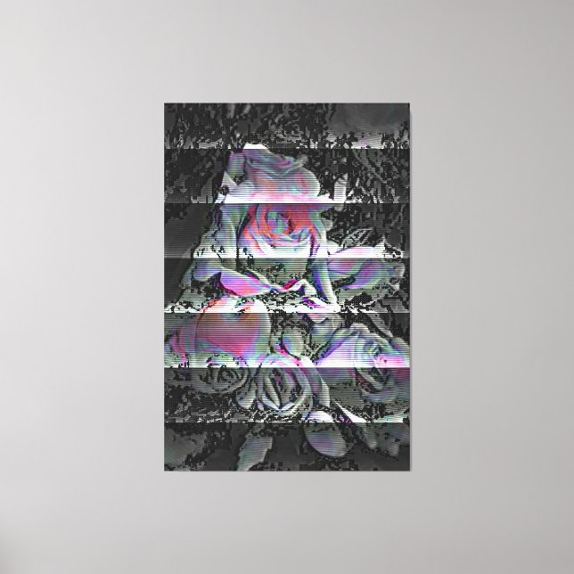 Toile Techno Bouquet  Canvas Print (Recto)