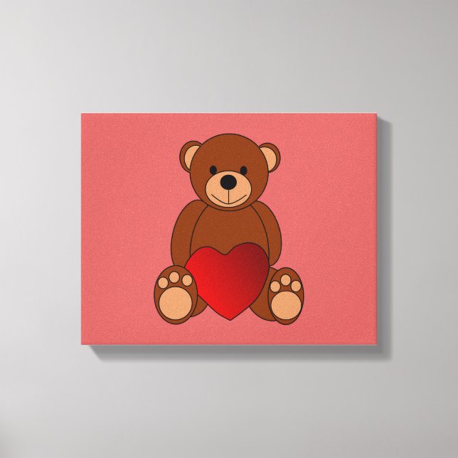 Toile Teddy Love (Recto)