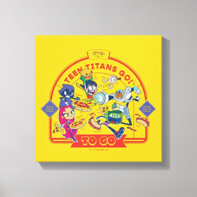 Toile Teen Titans Go ! Aller (Recto)