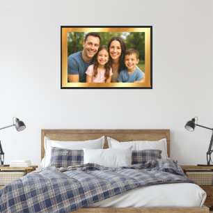Toile Téléchargement personnalisé de votre photo sur fon
