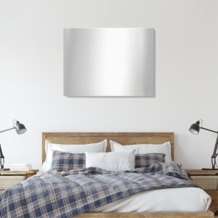 Toile Téléchargez votre photo sur fond argent Luxe vierg