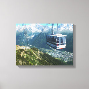 Toile Téléphérique au-dessus de Chamonix, France