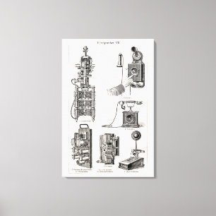 Toile Téléphones de téléphone d'illustration de