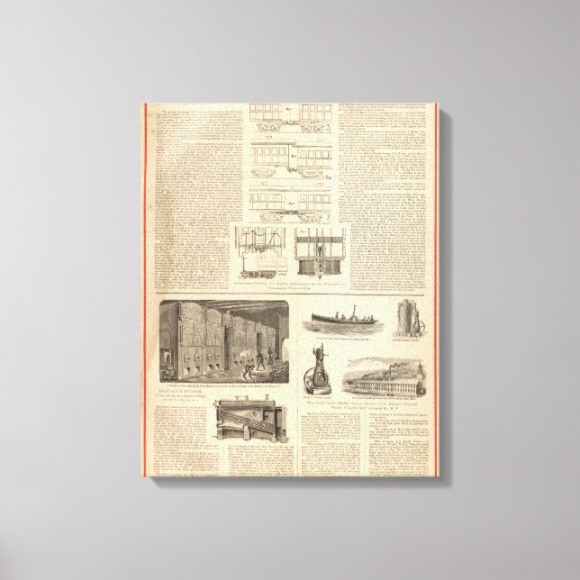 Toile Télescopage sur les chemins de fer américains (Recto)