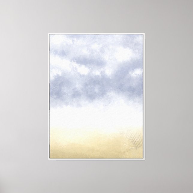 Toile Tempête de plage impressionniste  (Recto)