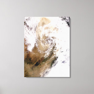 Toile Tempête de poussière dans le nord de la Chine