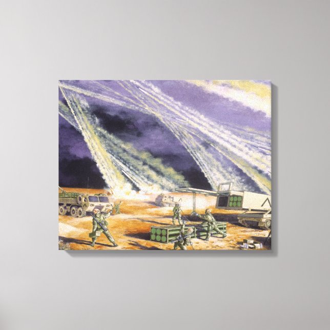 Toile Tempête du désert de pluies d'acier par Frank M. T (Recto)