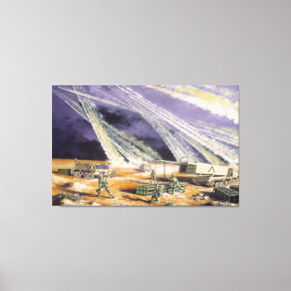 Toile Tempête du désert de pluies d'acier par Frank M. T