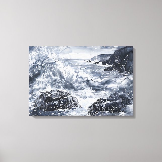 Toile Tempête sur la côte galloise (Recto)