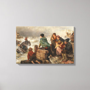 Toile Tempête sur la côte (par Rudolf Jordan)