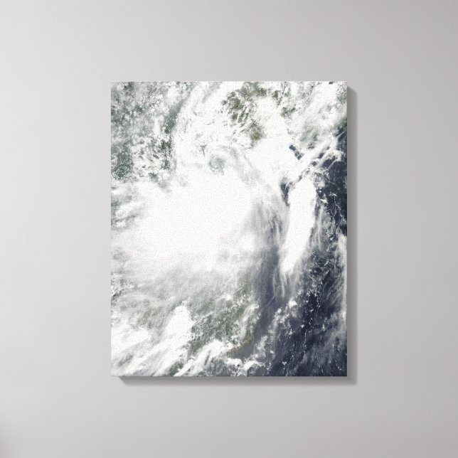 Toile Tempête tropicale Conson approchant le Vietnam (Recto)