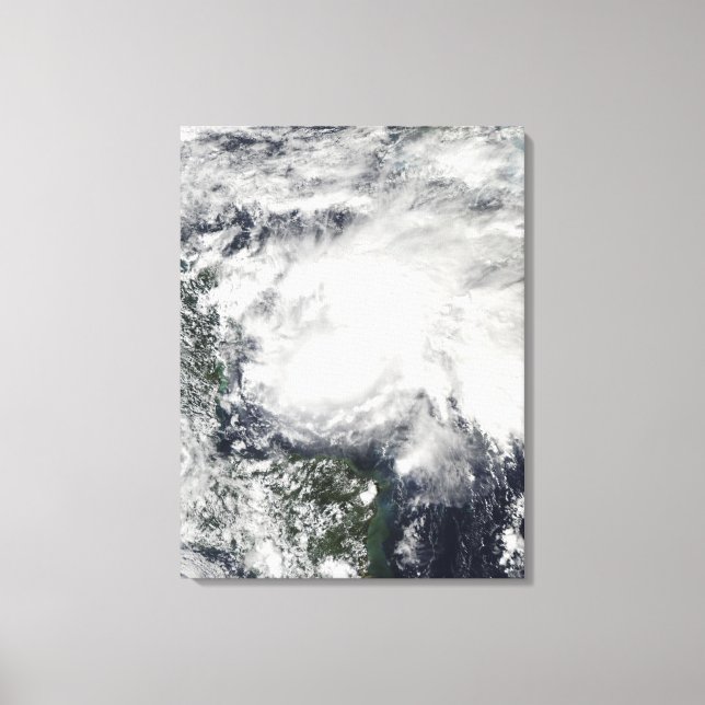 Toile Tempête tropicale Ida dans la mer des Caraïbes (Recto)