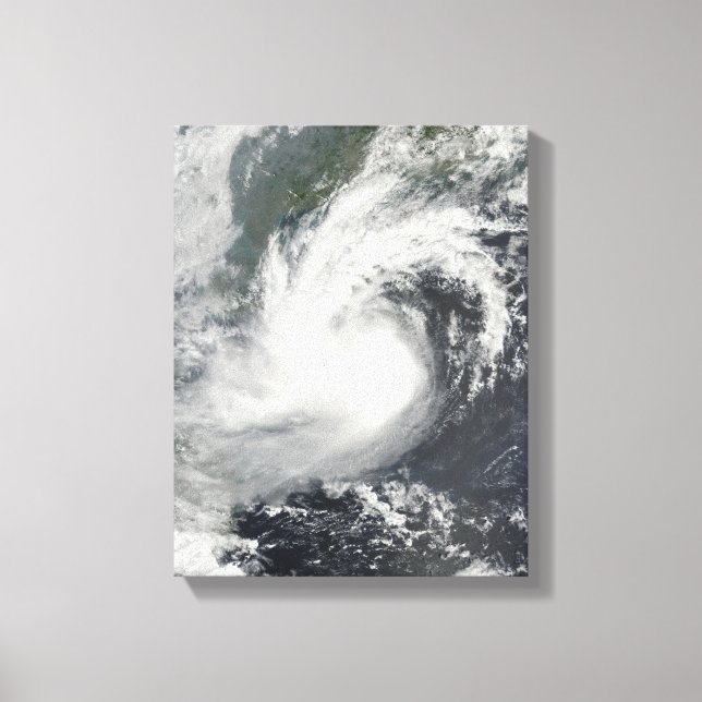 Toile Tempête tropicale Parme approchant la Chine et le  (Recto)