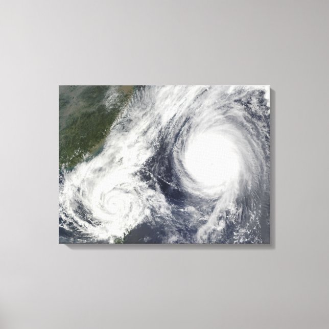 Toile Tempête tropicale Parme et Super Typhoon Melor (Recto)