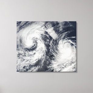 Toile Tempêtes tropicales Boris et Cristina
