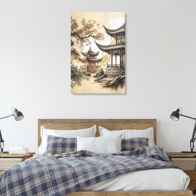 Toile Temple bouddhiste (Insitu(Chambre))