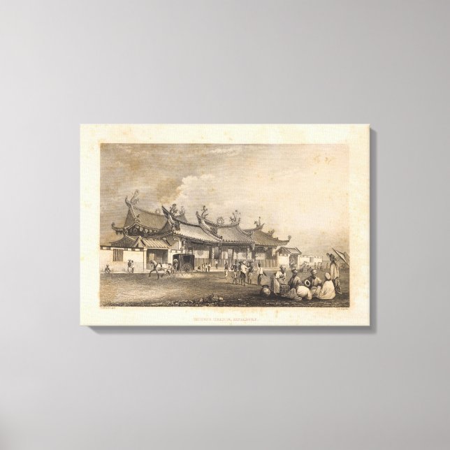 Toile Temple chinois, Singapour (Recto)