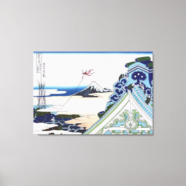 Toile Temple d'Honganji à Asakusa à Edo (Recto)