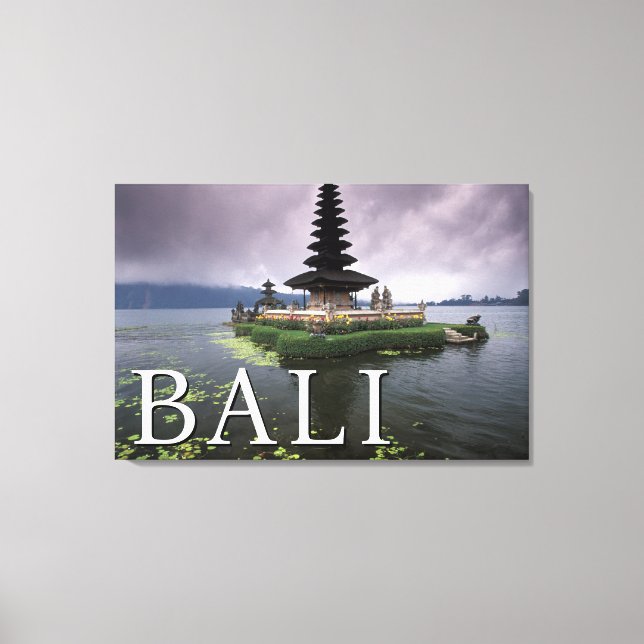 Toile Temple d'Ulun Danu | Bali, Indonésie (Recto)