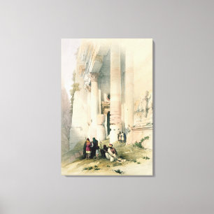 Toile Temple El Khasne, Petra, 7 mars 1839, pl