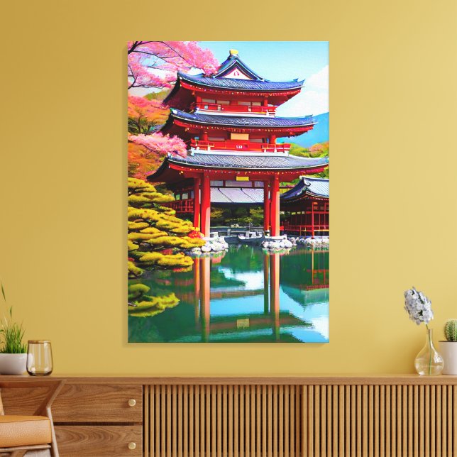 Toile Temple japonais  (Insitu(Salon))