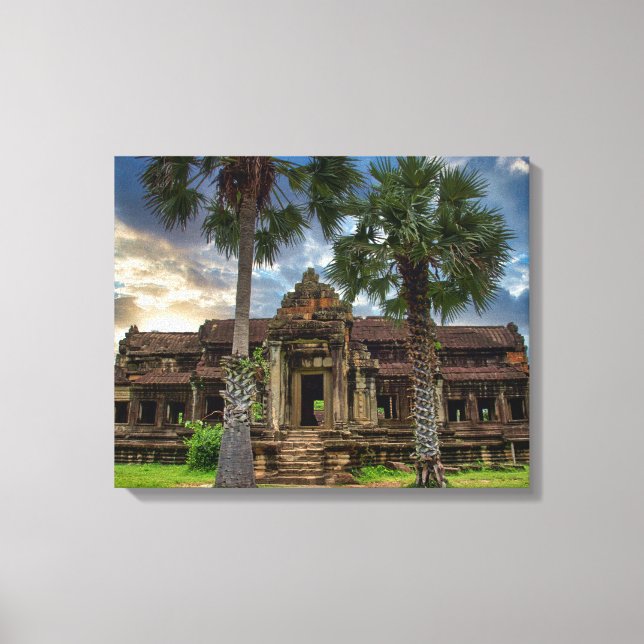 Toile Temple Khmer cambodgien d'Angkor Vat (Recto)