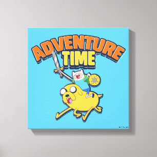 Toile Temps d'aventure   Finn Riding Jake