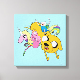 Toile Temps d'aventure   Lady, Bubblegum, Finn & Jake