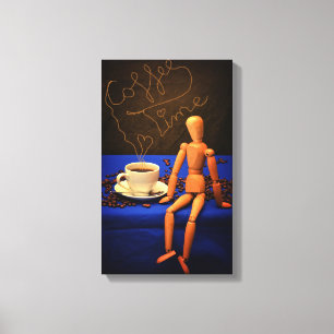 Toile Temps du café